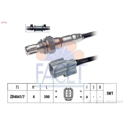 Immagine di EPS 1.997.732 Sonda lambda con materiale di fissaggio Made in Italy OE Equivalent a dito, Filettatura prelubrificata HONDA: Jazz 2, CR V 2