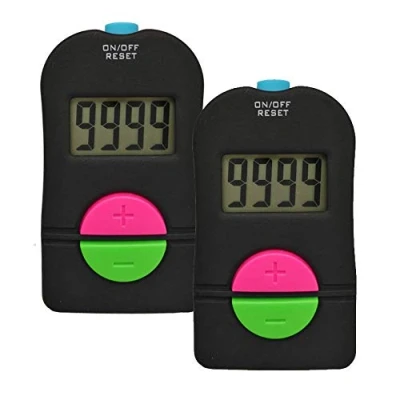 Immagine di iPobie 2 Pezzi Contatore Digitale,Contatore Digitale Manuale Segnapunti da Golf,Sottrazione