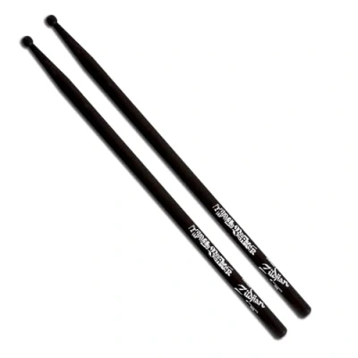 Immagine di Zildjian ASTBLK Travis Barker Wood Tip Bacchette, Nero