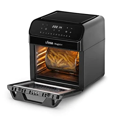 Immagine di Ufesa Magister friggitrice ad aria 12 litri, Programmi Predefiniti, Schermo Digitale Tattile, 6 Accessori Inclusi, 1850 W, Senza BPA ne PFOA