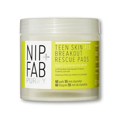 Immagine di Nip+Fab TEEN SKIN Brakeout Rescue PADS 80ML Detergente, Taglia: 80 ml,