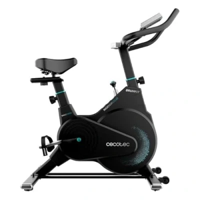 Immagine di Cecotec Cyclette Indoor Compact con Volano d&#039;Inerzia 10 Kg DrumFit 10000 Race, Display LCD, Supporto Dispositivi, Cardiofrequenzimetro, Resistenza a Frizione, Sella e Manubrio Regolabili