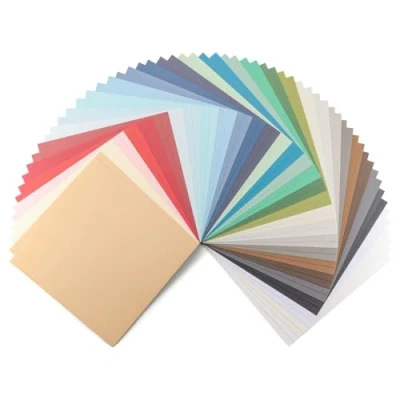 Immagine di Cartoncino di lino Florence 250 g 60 fogli 30,5 x cm Confezione multipla Materiale per scrapbooking e biglietti Resistente Inviti eleganti, scatole da regalo progetti artistici