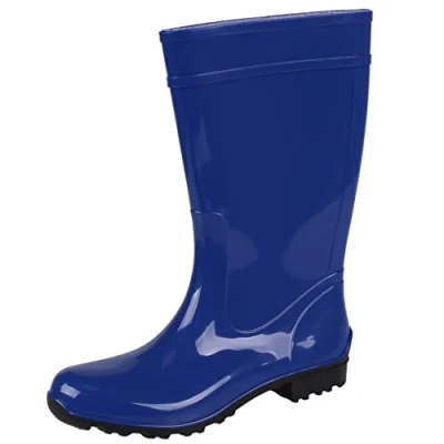 Immagine di Stivali da pioggia impermeabili di colore blu, resistenti, robusti, suola in PVC, 100% ILSE LEMIGO 37 EU 4,5