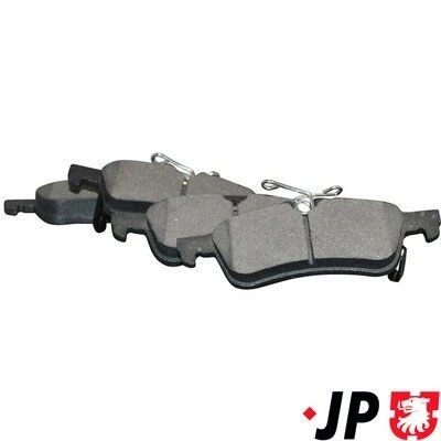 Immagine di JP GROUP 4863700710 Kit pastiglie freno Assale posteriore con segnalatore acustico usura TOYOTA: Yaris II Hatchback, III Hatchback