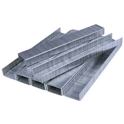 Immagine di AERZETIX C54993 Set di 1000 graffette taglia 6mm larghezza 11.2mm spessore 0.6mm per spillatrice manuale accessorio cucitrice in acciaio