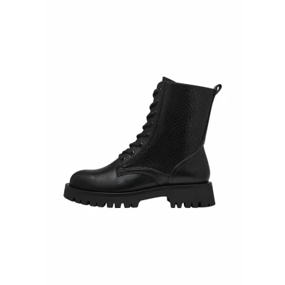 Immagine di Tamaris Stivaletti con plateau, Donna, Taglia: 37, Black struct Tessuto / sintetico