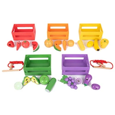 Immagine di TickiT 74011 Wooden Sorting Fruit and Vegetable Crates