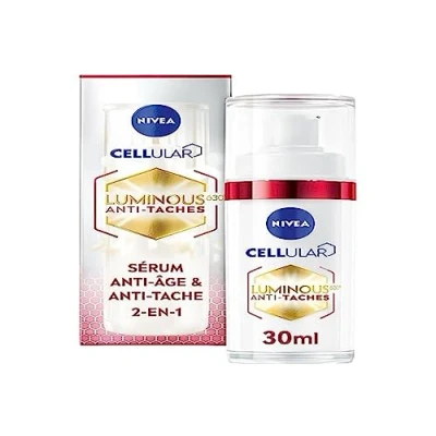 Immagine di NIVEA Cellular Luminous 630® siero anti invecchiamento e antimacchia (1 x 30 ml), viso con potere lisciante, per la pelle matura