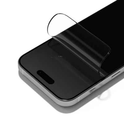 Immagine di RhinoShield Transparent Impact Screen Protector Pro Compatible with [iPhone 15 Pro] Superior Protection, Scratch Resistance, Static free, Blue Light Resistant, Installation Tool Included