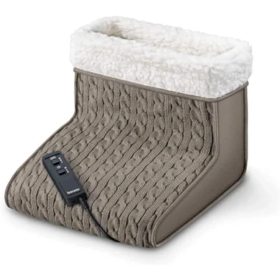 Immagine di Beurer Scaldapiedi elettrico FWM 45 con Funzione Massaggiante e Riscaldante Attivabili Separatamente, Morbida Fodera in Peluche Estraibile Lavabile, 2 Livelli di Intensità, Dimensioni 32x26 cm