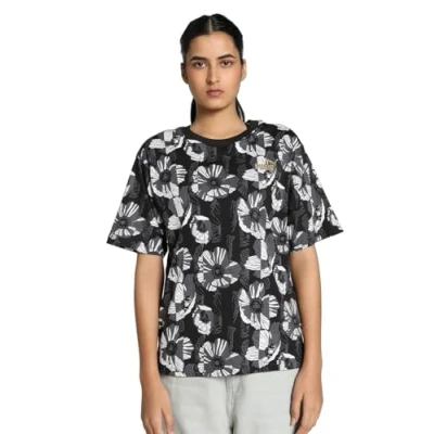 Immagine di Puma Class ACT TEE Tshirt con stampa, Donna, Taglia: Large, Black