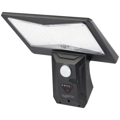 Immagine di Sygonix SY 5626570 Lampada solare da parete per esterni 6 W Bianco freddo Nero