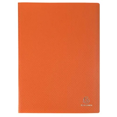 Immagine di Exacompta 88324EPortalistini Opak in polipropilene opaco con buste interne lisce ad alta trasparenza, 30 e 60 facciate. Formato A4 Colore della copertina Arancione