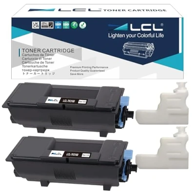Immagine di LCL Cartucce di Toner Compatibile TK 3160 TK3160 1T02T90NL0 (2 Nero) Sostituzione per Kyocera Ecosys P3045n P3045dn M3145dn P3050dn P3055dn P3060dn P3150dn P3155dn P3260dn M3645dn M3860idn M3860idnf