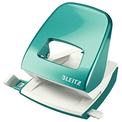 Immagine di Leitz Perforatore in Metallo NeXXt WOW, fino a 30 Fogli, Retail Box, Blu (Ghiaccio)