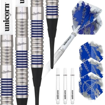 Immagine di Unicorn Silver Star 80% Tungsten Gary Anderson Soft Tip, Freccette Uomo, 18 g