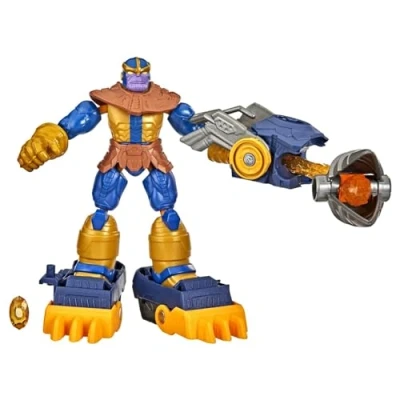 Immagine di Hasbro Marvel Avengers Bend and Flex Missions Thanos Fire Mission Figure, 15 cm Scale Bendable Toy for Kids Ages 4 Up, Multicolor, (F5869)