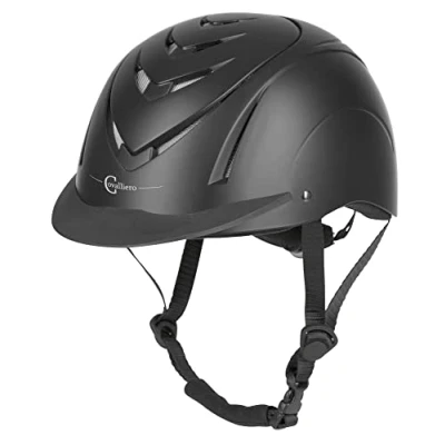 Immagine di Kerbl Covalliero 32299 Casco da equitazione Nerron VG1, colore: Nero 55 59