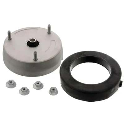 Immagine di FEBI BILSTEIN 177475 Supporto ammortizzatore a molla Assale anteriore con materiale di montaggio cuscinetto sfere Gomma BMW: X5, X6