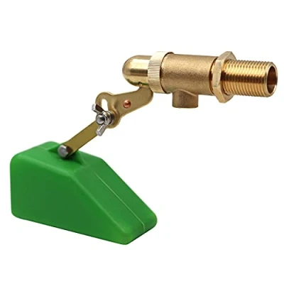 Immagine di Valvola in ottone da 1/2 pollice con a galleggiante plastica braccio regolabile automatica per serbatoio Secchio Piscina Cavallo Bovini Bestiame abbeveratoio