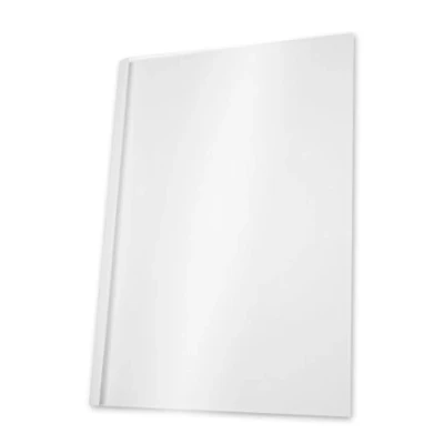 Immagine di Pavo Copertine per rilegatura a caldo, formato A4, 12mm larghezza dorso 101 121 fogli, 100 pz, colore: Bianco/trasparente