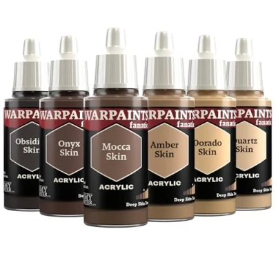Immagine di The Army Painter, Warpaints Fanatic Flexible Triad: Deep Skin Tones, 6x18 ml Colori Acrilici modellismo per Miniature Dnd e Warhammer 40k