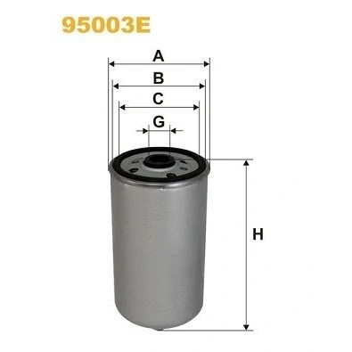 Immagine di WIX FILTERS 95003E Filtro Carburante ad avvitamento MAN: E 2000, M 2000 L