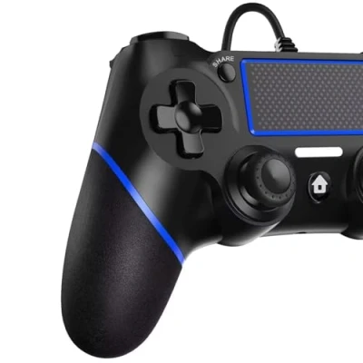 Immagine di Zexrow Wired Controller per PS 4, USB da 2,1 m Game Pla yStation4/Pro/Slim/PC, Gamepad con doppia vibrazione e impugnatura antiscivolo (Nessuna porta audio)
