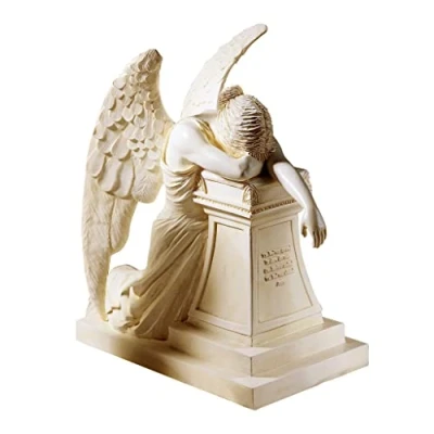 Immagine di Design Toscano DB16 Statua Monumentale Angelo del Dolore, Scrivania, Avorio