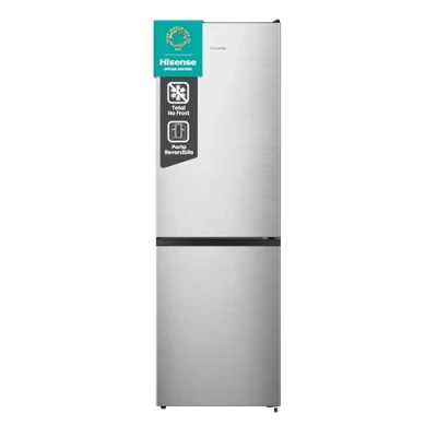 Immagine di Hisense MC60300IE Frigorifero Combinato, Libera installazione, Total No frost, Ventilazione MultiFlow, Doppia porta reversibile, Inox, Altezza 186 cm, Capacità netta 300 litri, Controllo Touch