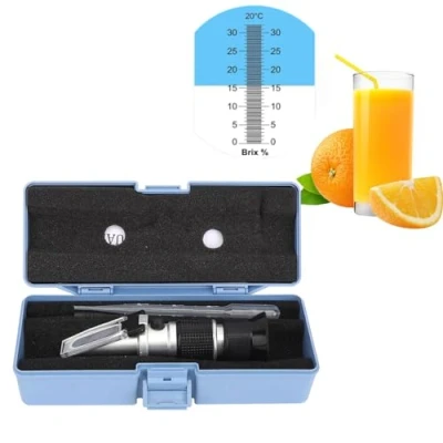 Immagine di 0 90% Brix Meter rifrattometro, rifrattometro portatile per la misurazione del contenuto di zucchero, tester compensazione automatica della temperatura