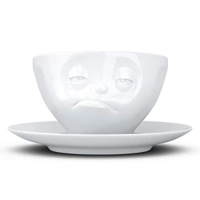 Immagine di FIFTYEIGHT PRODUCTS KaffeeTasse verpennt Weiß Tazza, Porcellana, Bianco, 12x10x10 cm (Confezione da 1)