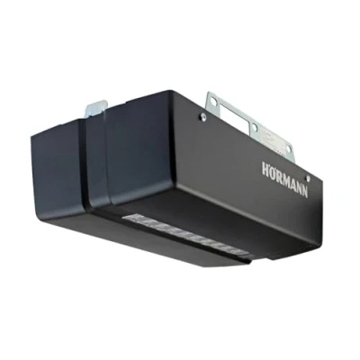 Immagine di Hörmann Propulsore per porta del garage Pro Matic Serie 4 (apriporta con terminale manuale HSE 4, cavo di collegamento, larghezza cancello 5000 mm/superficie dell&#039;anta max. 11,25 m²) 4510293, nero