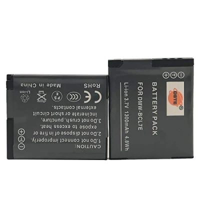 Immagine di DSTE 2 Pacco Ricambio Batteria per Panasonic DMW BCL7 BCL7E Lumix DMC F5 FH10 FS50 SZ3 SZ3GK SZ9 XS1 XS3