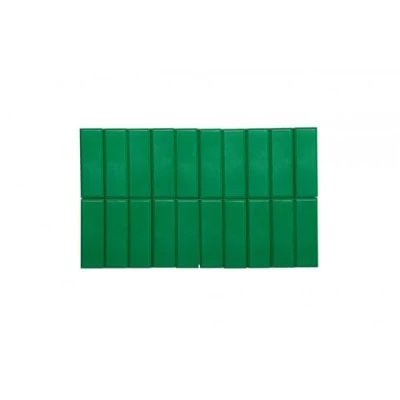 Immagine di Facetterand MAULpro Magneti rettangolari in plastica infrangibile, 1 kg, 53 x 18 10 mm, confezione da 20, colore: Verde