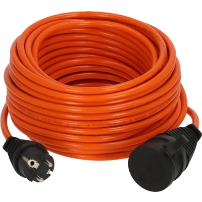 Immagine di Brennenstuhl BREMAXX cavo di prolunga (20 m colore arancione, per uso a breve termine in ambienti esterni, IP44, alimentazione utilizzabile fino 35 C, resistente olio e raggi UV,