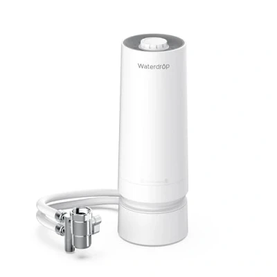 Immagine di Waterdrop WD CTF 06 Filtro per Acqua da Banco, 4000 Galloni con Promemoria della Durata del Filtro, Riduce i Metalli Pesanti, Cattivi Odori e il 99% Cloro (1 Incluso)