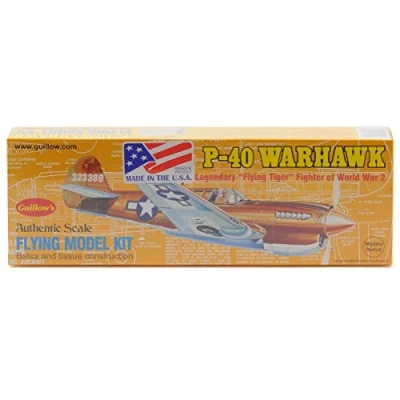 Immagine di GUILLOW&#039;s P 40 Warhawk 501 Powered Balsa Flying Model Kit