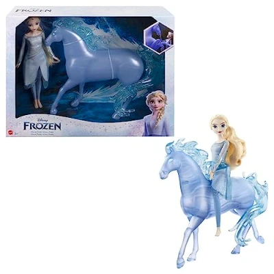Immagine di Disney Frozen Elsa e Nokk, creatura acquatica a forma di cavall...