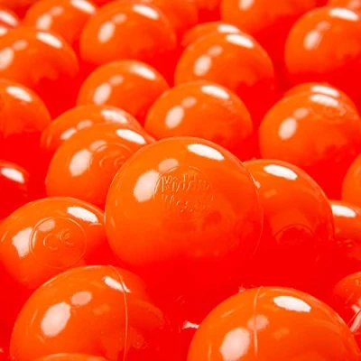 Immagine di KiddyMoon 300 Palline/7Cm Palline Morbide Colorate per Piscina Bambini Fatto in EU, Arancione