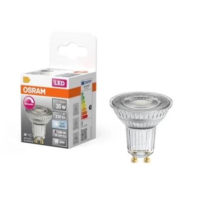 Immagine di OSRAM 4099854457050 Lampada riflettore a LED ERP E (A G) GU10 2.4 W Bianco freddo (Ø x A) 50.00 mm 1 pz.