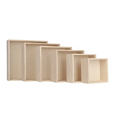 Immagine di Ideen mit Herz Scatole di legno cornici cassette piedistalli in diverse dimensioni 6 pezzi riponibili l&#039;uno nell&#039;altro