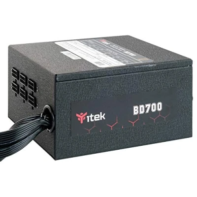 Immagine di Itek Alimentatore per PC BD700 700 Watt, Ventola HDB Hydraulic Dynamic Bearing da 12 mm, Protezione PFC attiva, Convertitore Switching DC to