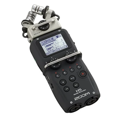 Immagine di Zoom H5 Registratore portatile a 4 tracce per audio video, musica e podcasting, microfoni stereo, 2 ingressi XLR/TRS, interfaccia USB, alimentato batteria