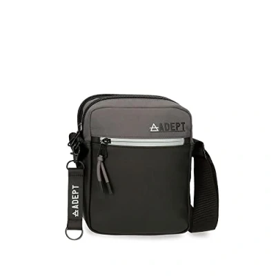 Immagine di Pepe Jeans Adept Arker tracolla due scomparti Grigio 17x22x7 cm Poliestere e PU, grigio, Borsa a