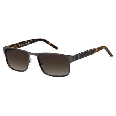 Immagine di Tommy Hilfiger Occhiali Da Sole Neri Forma Rettangolare offerta trendy cod. 205822SVK57HA