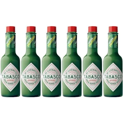 Immagine di Tabasco Salsa calda Jalapeño verde, 57 ml, confezione da 6