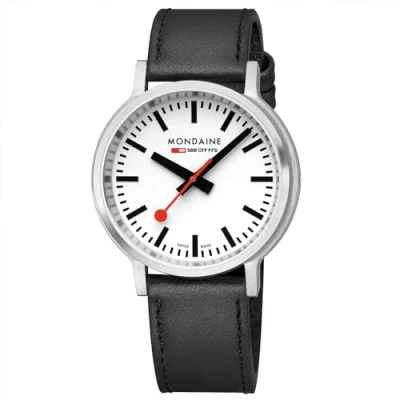 Immagine di Mondaine Orologio Analogico al Quarzo Svizzero Uomo con Cinturino in Plastica MST.4101B.LBV.2SE