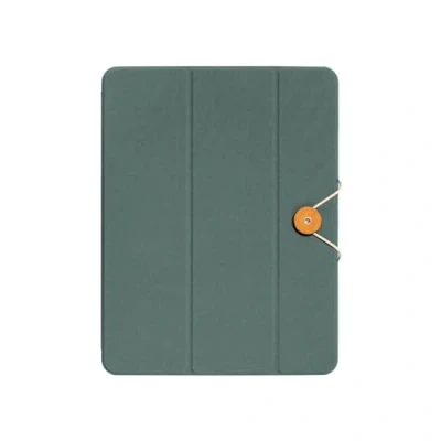 Immagine di Native Union W.F.A iPad Folio Supporto e custodia pieghevole realizzati con materiali riciclati per iPadPro 11&quot;, iPadAir 10.9&quot; facile fissaggio magnetico, design pulsante cavo(Verde ardesia)